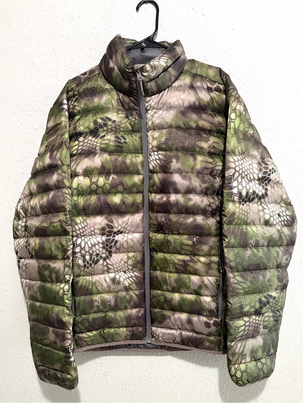 Kryptek Altitude Camo Ghar Jacket Mens XL Green PrimaLoft Puffer Full zip